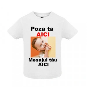 Tricou personalizat cu POZA si mesaj pentru copii