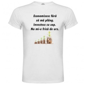 Tricou personalizat pentru economisitori inteligenti