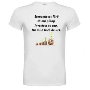 Tricou personalizat pentru economisitori inteligenti