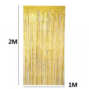 Accesorii petrecere, perdea decorativa aurie