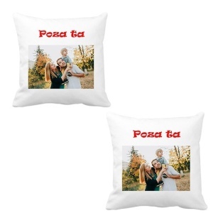 Perna personalizata cu poza ta fata-verso