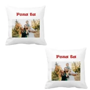 Perna personalizata cu poza ta fata-verso