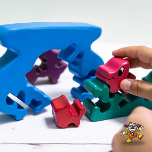Puzzle din lemn Acvariu 5 piese