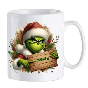 Cana "Grinch Vibe" Personalizata cu Nume
