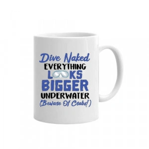 Cana personalizata 'Dive naked'