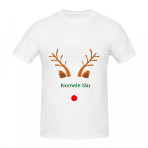 Tricou personalizat cu tematica ren si numele tau