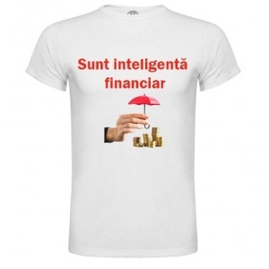 Tricoul personalizat cu textul "Inteligenta Financiar"