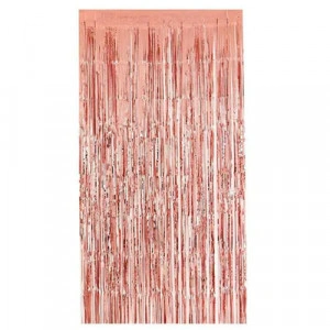 Accesorii petrecere, perdea decorativa rose gold
