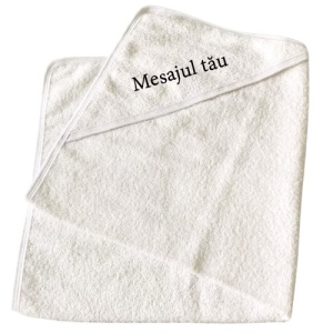 Prosop Personalizat pentru Prima Baie cu mesaj
