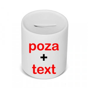 Pusculita Personalizata cu poza si mesaj