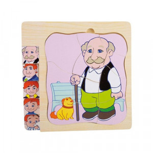 Puzzle Suprapus Varstele Omului Bunicu