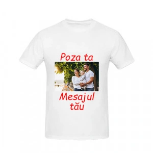 Tricou personalizat cu poza si mesajul tau