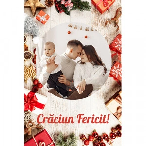 Felicitare magnetica pentru Craciun