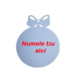 Glob de Craciun personalizat cu nume