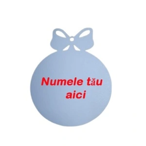 Glob de Craciun personalizat cu nume