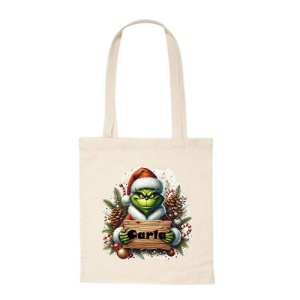 "Ho Ho... Grinch" - Sacosa cu Nume Personalizat