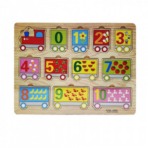  Puzzle din lemn - trenuletul numerelor