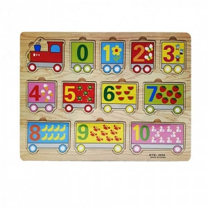 Puzzle din lemn - trenuletul numerelor