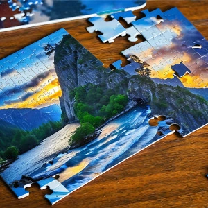Puzzle personalizat cu poza ajutatoare