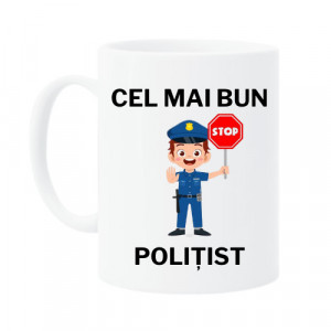 Cana personalizata pentru cel mai bun politist