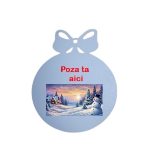 Glob de Craciun persoalizat cu poza