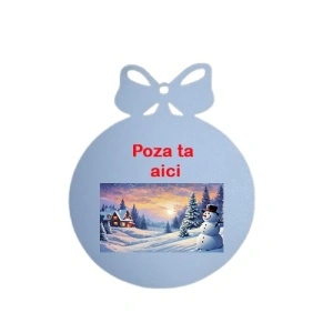 Glob de Craciun persoalizat cu poza