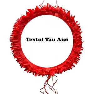 Pinata rotunda personalizata cu text
