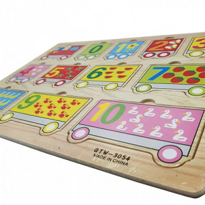  Puzzle din lemn - trenuletul numerelor