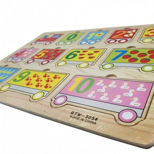  Puzzle din lemn - trenuletul numerelor