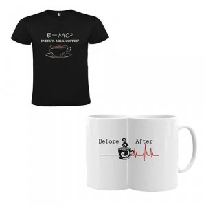 Set Tricou si Cana pentru Iubitorii de Cafea