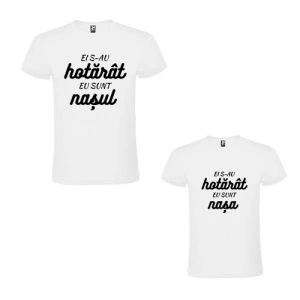 Tricouri personalizate cuplu de nasi