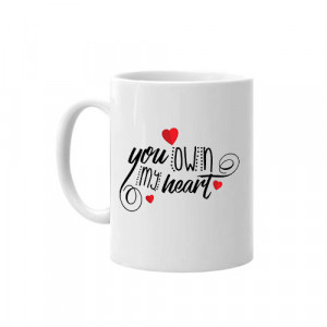 Cana personalizata "you won my heart"