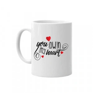 Cana personalizata "you won my heart"
