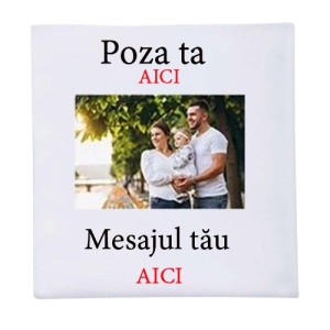 Prosop personalizat cu Poza si Mesaj