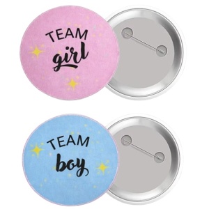 Set 2 insigne „Team Boy & Team Girl”