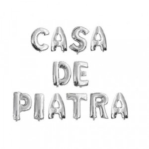 Set baloane folie CASA DE PIATRA – Culoare Silver