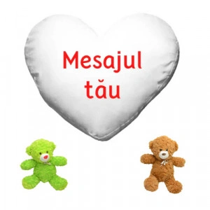 Set Perna inima personalizata si jucarie de plus
