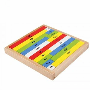 Jucarie Montessori Bete de numarat in cutie lemn