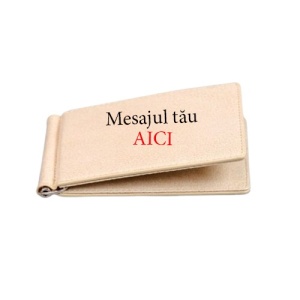 Portofel personalizat cu mesaj