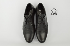 Kožne elegantne muške cipele 450-C crne - Img 4