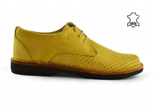 Kožne ženske cipele 025YL žute - Img 2