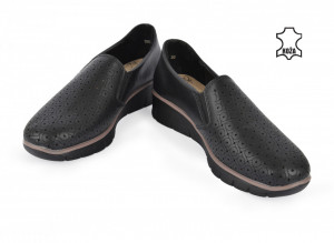 Kožne ženske espadrile 2652CR crne - Img 3