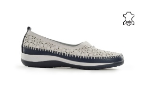 Kožne ženske espadrile 4211BL bele - Img 2