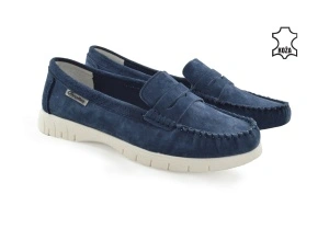Kožne ženske espadrile 4146TT teget