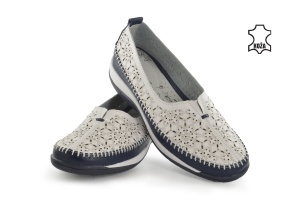 Kožne ženske espadrile 4211BL bele - Img 3