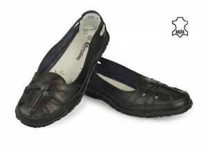 Kožne ženske espadrile SD1114D crne - Img 2