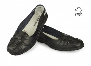 Kožne ženske espadrile SD1114D crne - Img 2