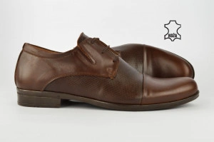 Kožne elegantne muške cipele 307-B braon - Img 2