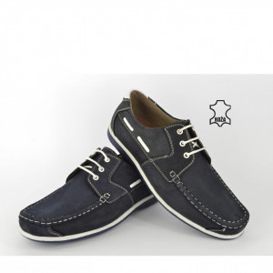 Kožne muške cipele 301-P teget - Img 3