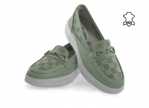 Kožne ženske espadrile 2789ZL zelene - Img 3